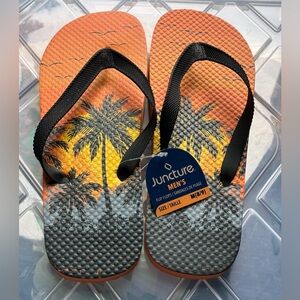 🩴 Juncture Men's Palm Tree Flip Flops